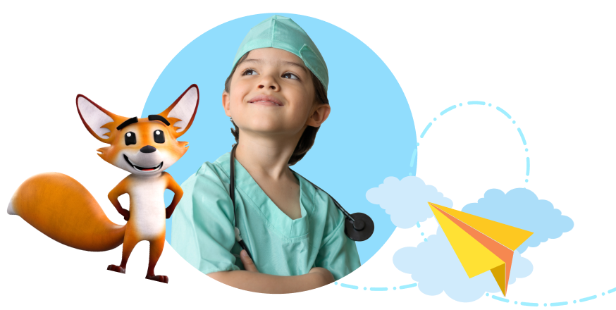 little doctor and Strider, the k12 fox 